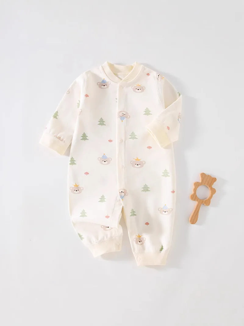Autumn Baby Clothes Newbron Spring 100 Cotton Underwear Newborn Onesie Romper Long Sleeve Loungewear Outfit Bodysuit & One Piece